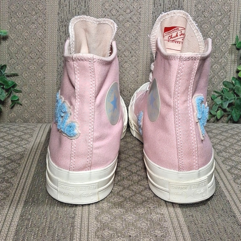 Converse X Golf Le Fleur 70 Chenille Almond Blossom Chuck Taylor Hi Top - Picture 10 of 16